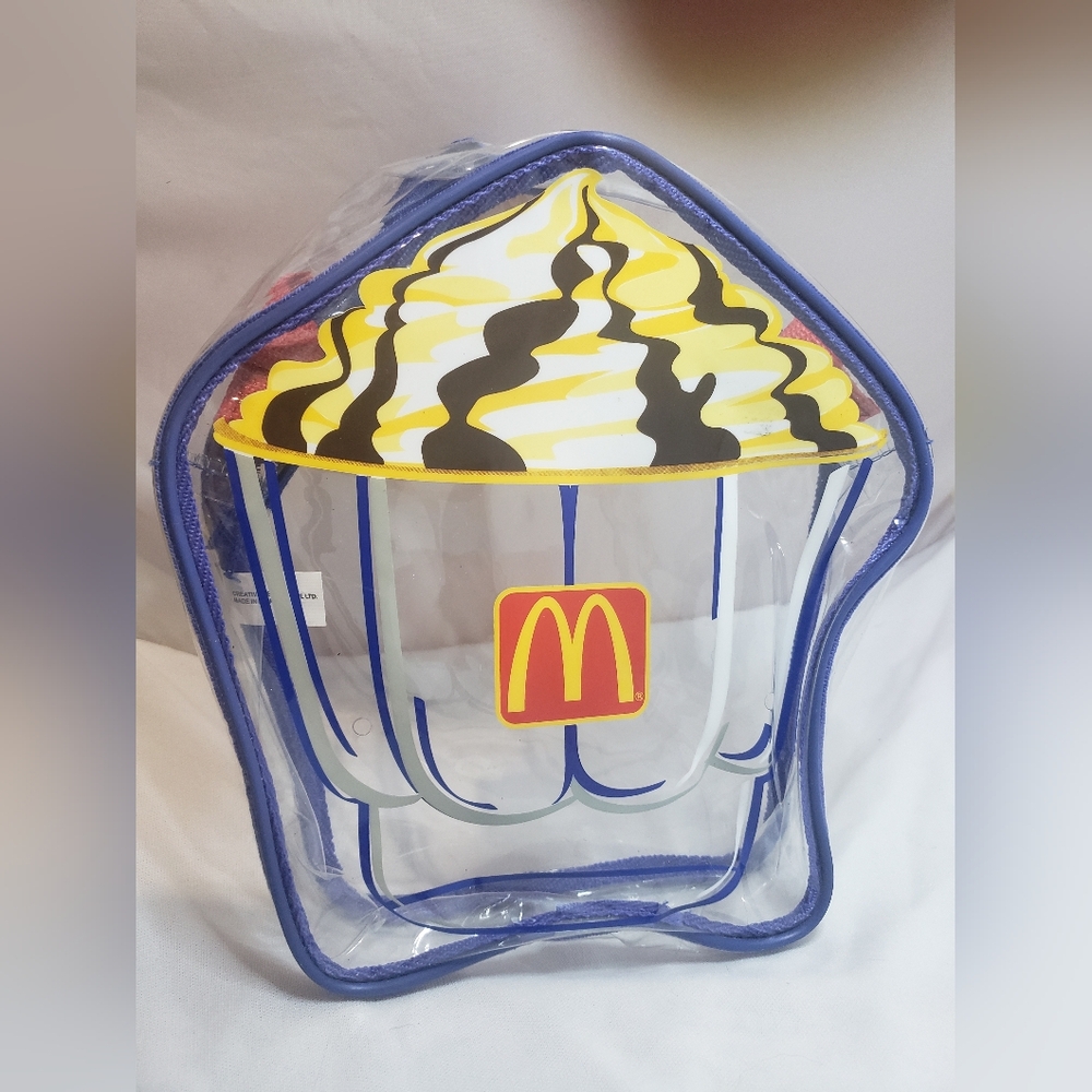 Posted now  Mcdonald's Hot Fudge Sundae Kids Purse Clear Vintage Mcdonald's